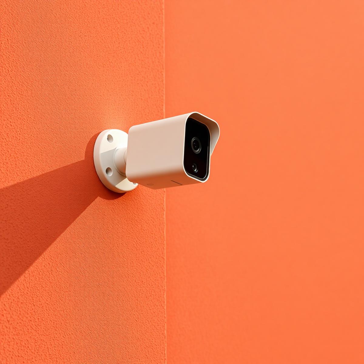 Pooptracker outdoor camera mounted on wall
